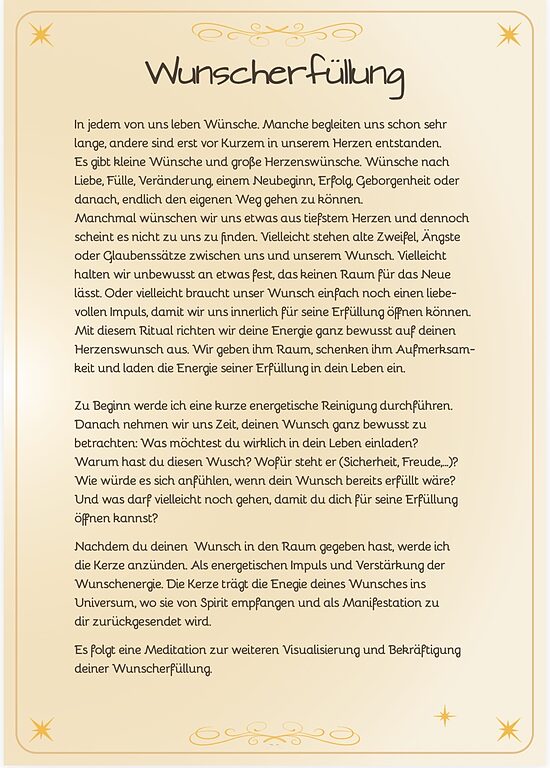 Wunscherfüllung Journaling-Seiten
